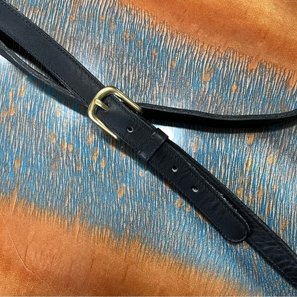 Vintage 90s Coach Legacy Scout Leather Bag black gold shoulder crossbody - Picture 6 of 16